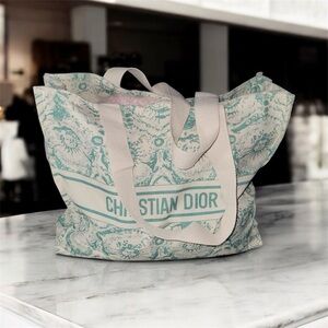 Dior Riviera Beauty Bag Cosmetic Canvas Tote Bag